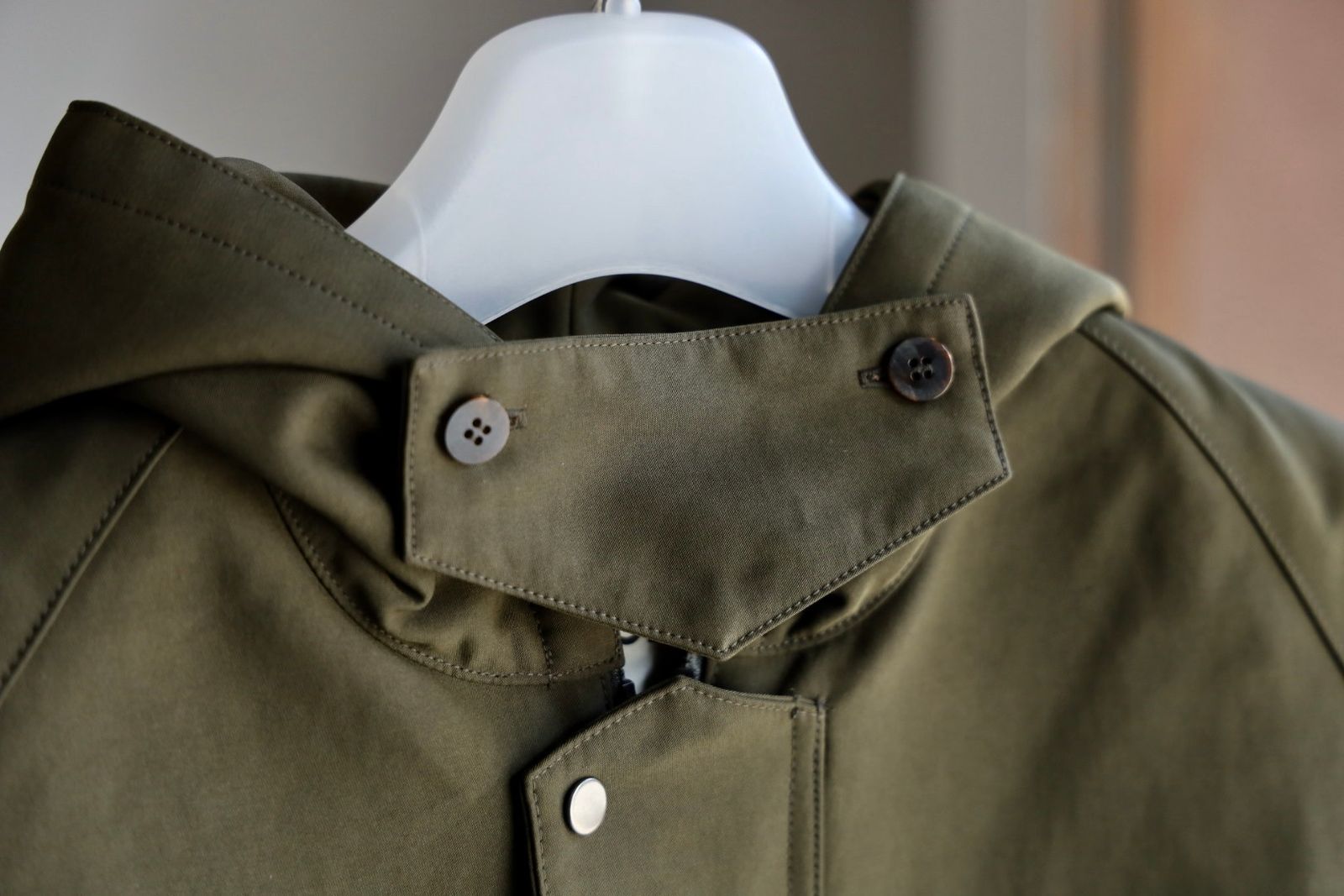 ANOTHER OFFICEアナザーオフィス Hood Neo British Jacket (AOEWPD006)Olive Drab