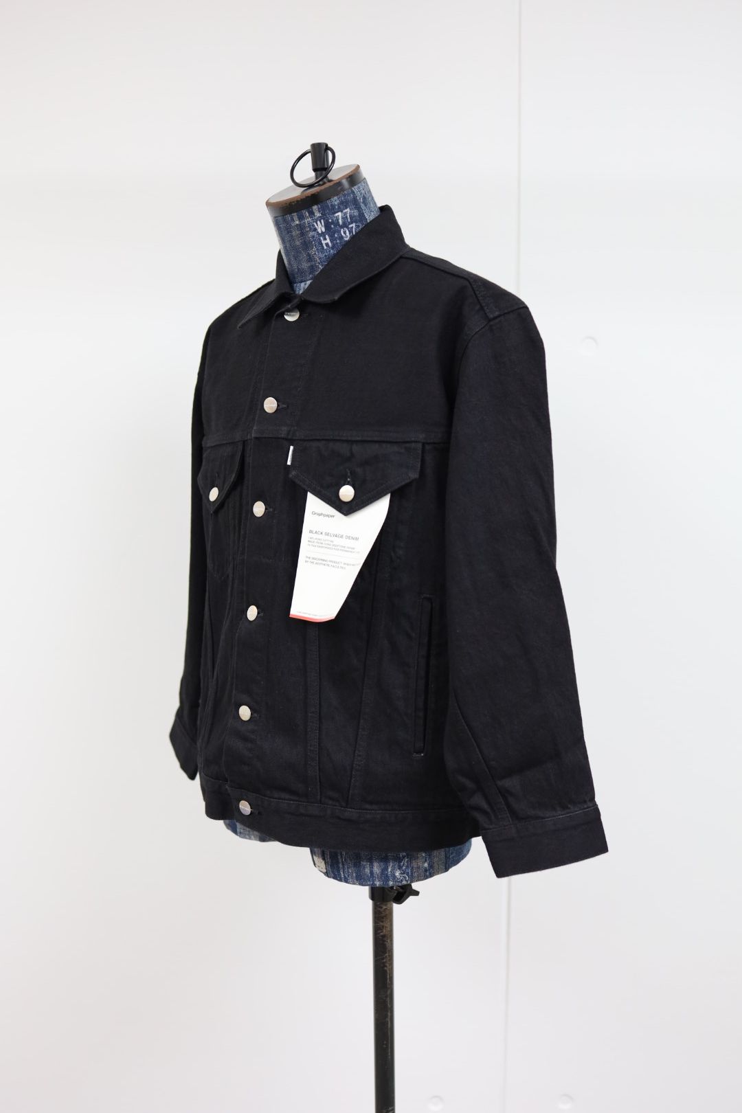 グラフペーパー Selvage Denim Trucker Jacket(GU261-20055RB)BLACK_WASHED★1月24日(土)発売！