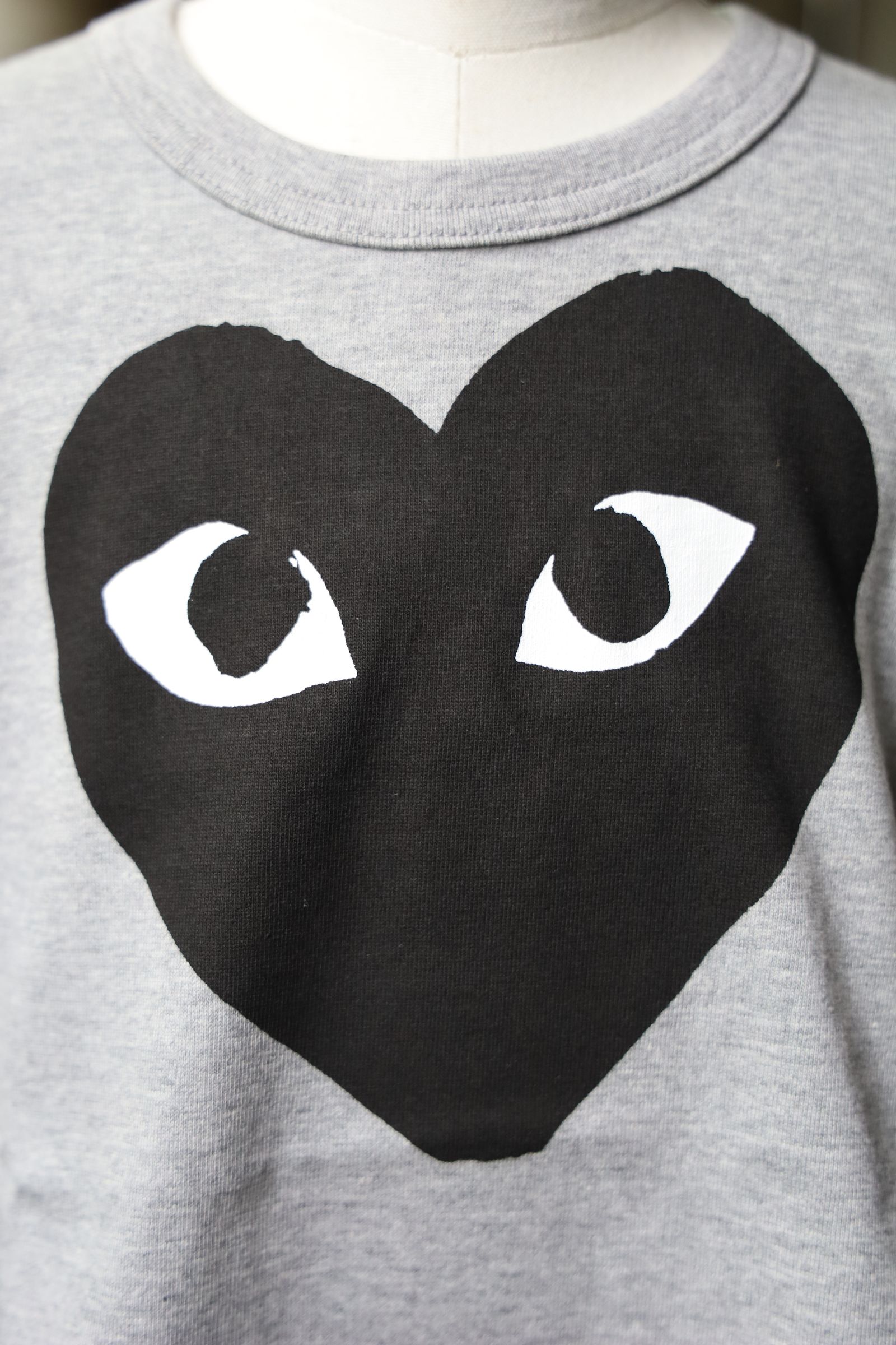 ブラックハートTシャツ キッズ(AX-T583-100)GRAY*KIDSサイズ