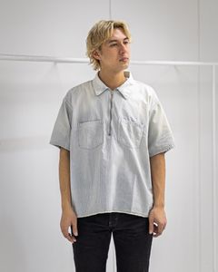 セントマイケル 26SS SS HICKORY SHIRT/STRIPE(SM-MK8-0000-040)WHITE☆3月20日(金)発売！