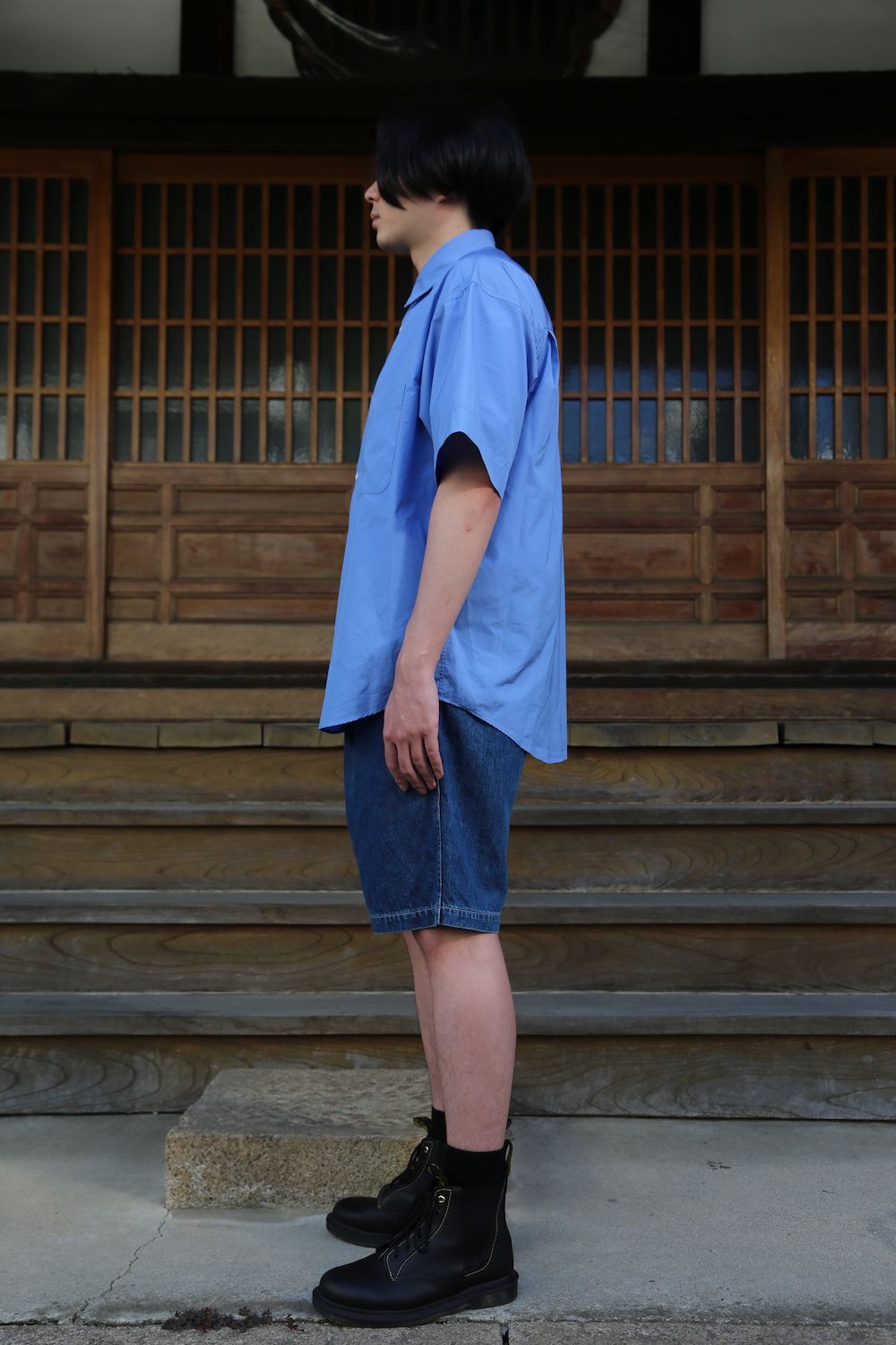 Gpaphpaper Broad Oversized S/S Regular Collar Shirt(GM212-50625B) style.2021.5.22.