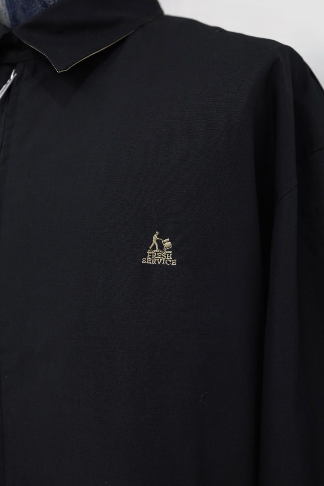 フレッシュサービス MADRAS LINED SWING TOP BLOUSON (FSC261-30294)BLACK★2月14日(土)発売