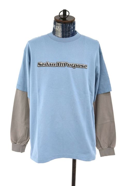 セダンオールパーパス 26SS Skate Logo Layered L/S Tee(SD26S-CT05)Slate x Grey☆3月7日(土)発売！