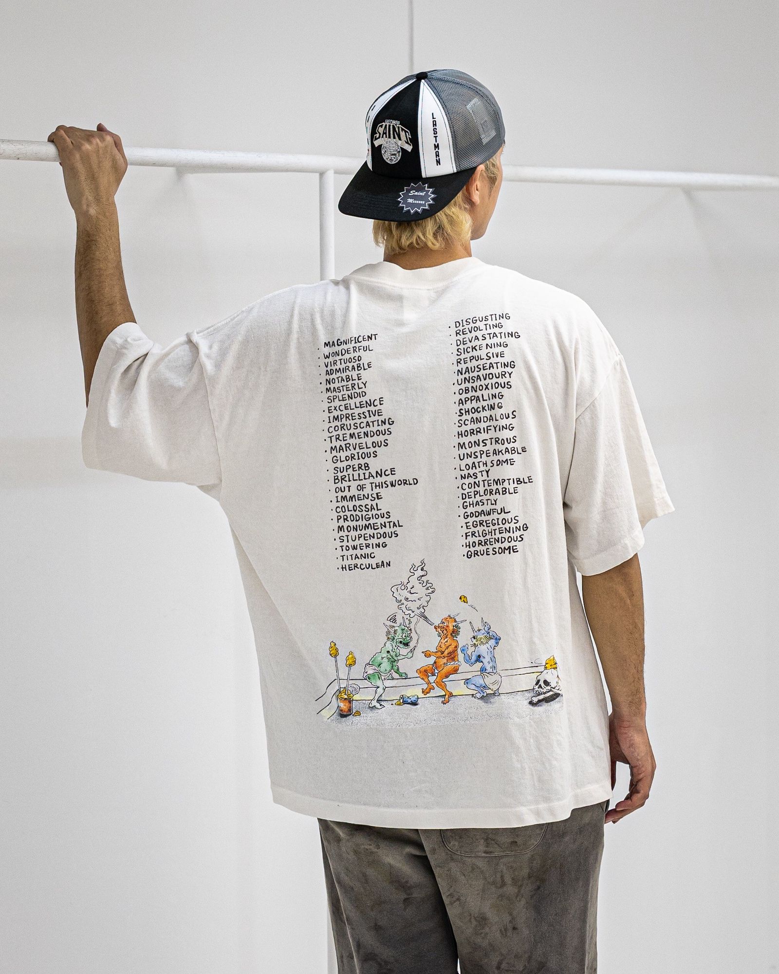 セントマイケル 26SS SAINT WET SS T-SHIRT(SM-MK8-0000-016)WHITE☆4月11日(土)発売！