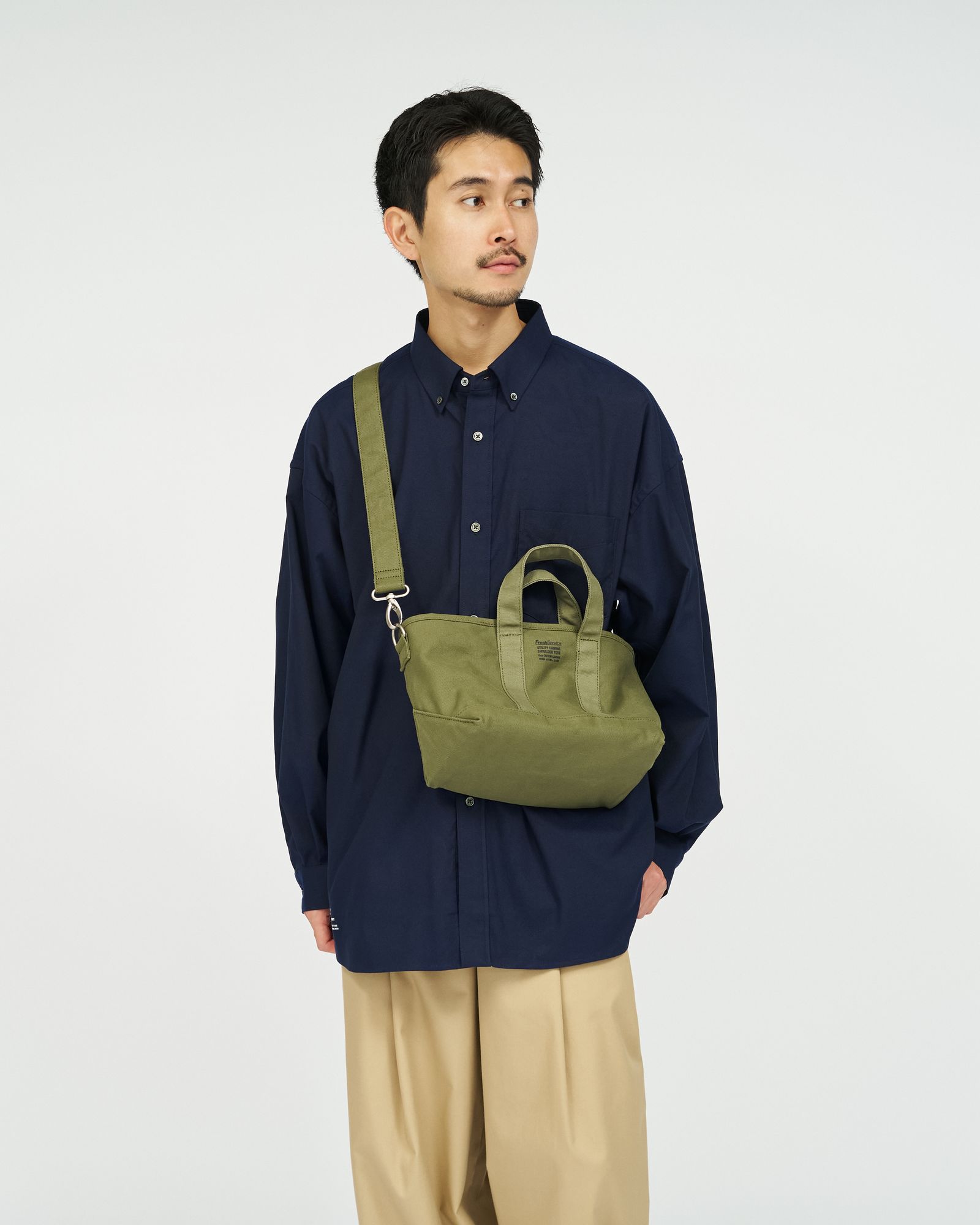 FreshService UTILITY CANVAS SHOULDER TOTE(FSP263-90058)KHAKI☆8月15日(土)新作発売！