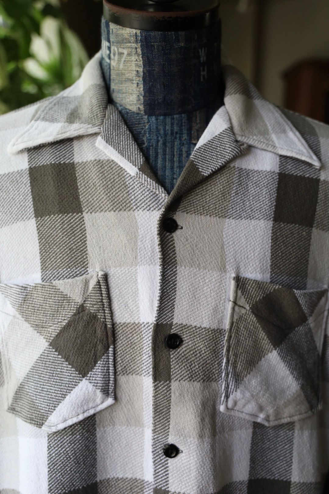 BOW WOW 25FWバウワウ CHECK FLANNEL SHIRT(BW252-CFS)GRAY x WHITE