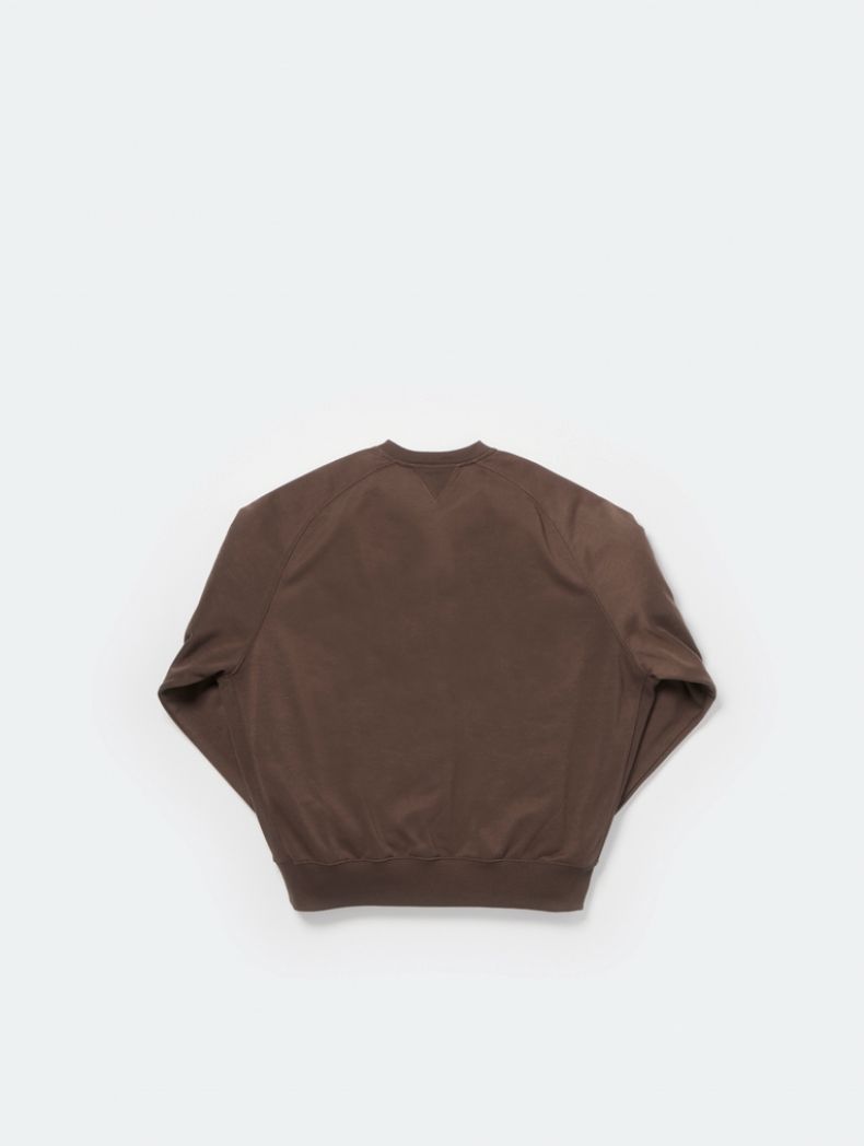 DAIWA PIER39(ダイワピア39) TECH SWEAT CREW FREEDOM SLEEVE (BE-50026)BROWN GRAY☆1月24日(土)発売！