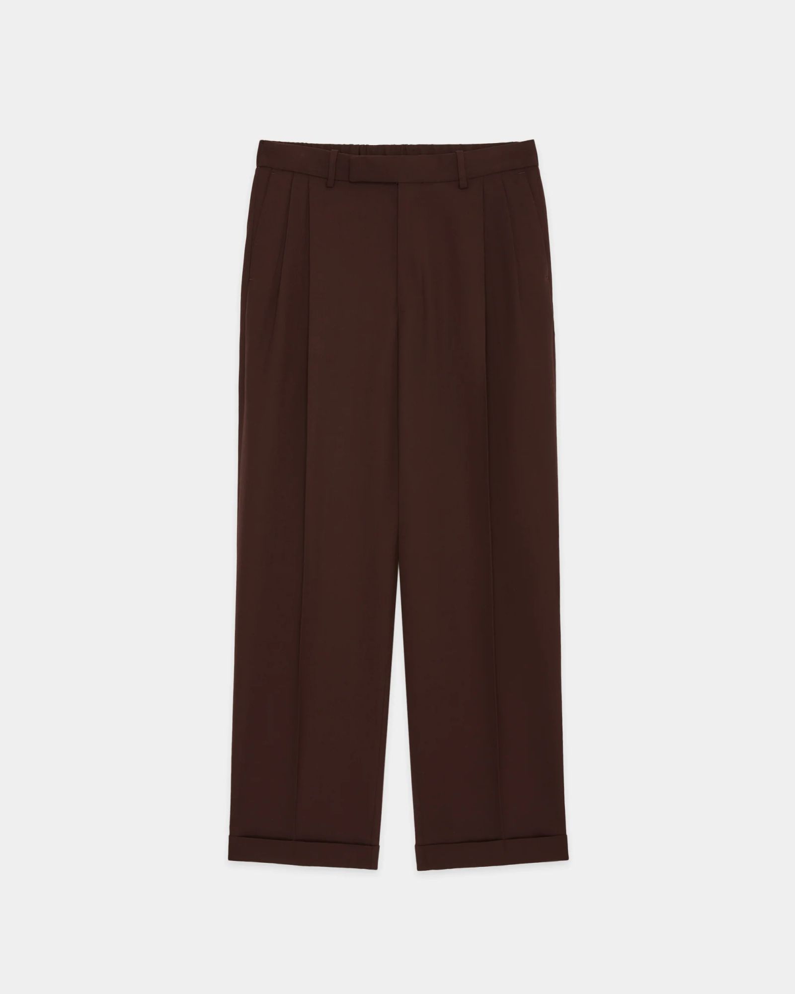 マーカウェア 26AW DOUBLE PLEATED SEMI EASY TROUSERS(A26C07PT02C) DARK BROWN☆新作発売！