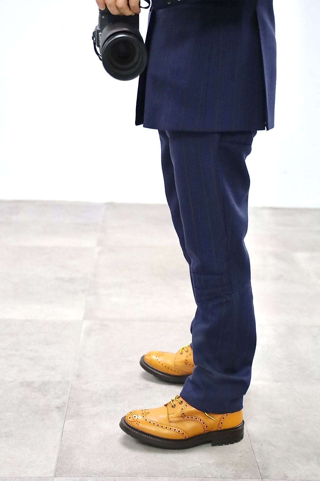 JUNYA WATANABE MAN 26SS ウールストライプジャケットセットアップスタイル