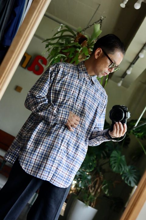 A.PRESSE 22FW Flannel Shirtスタイル.2022.8.29.