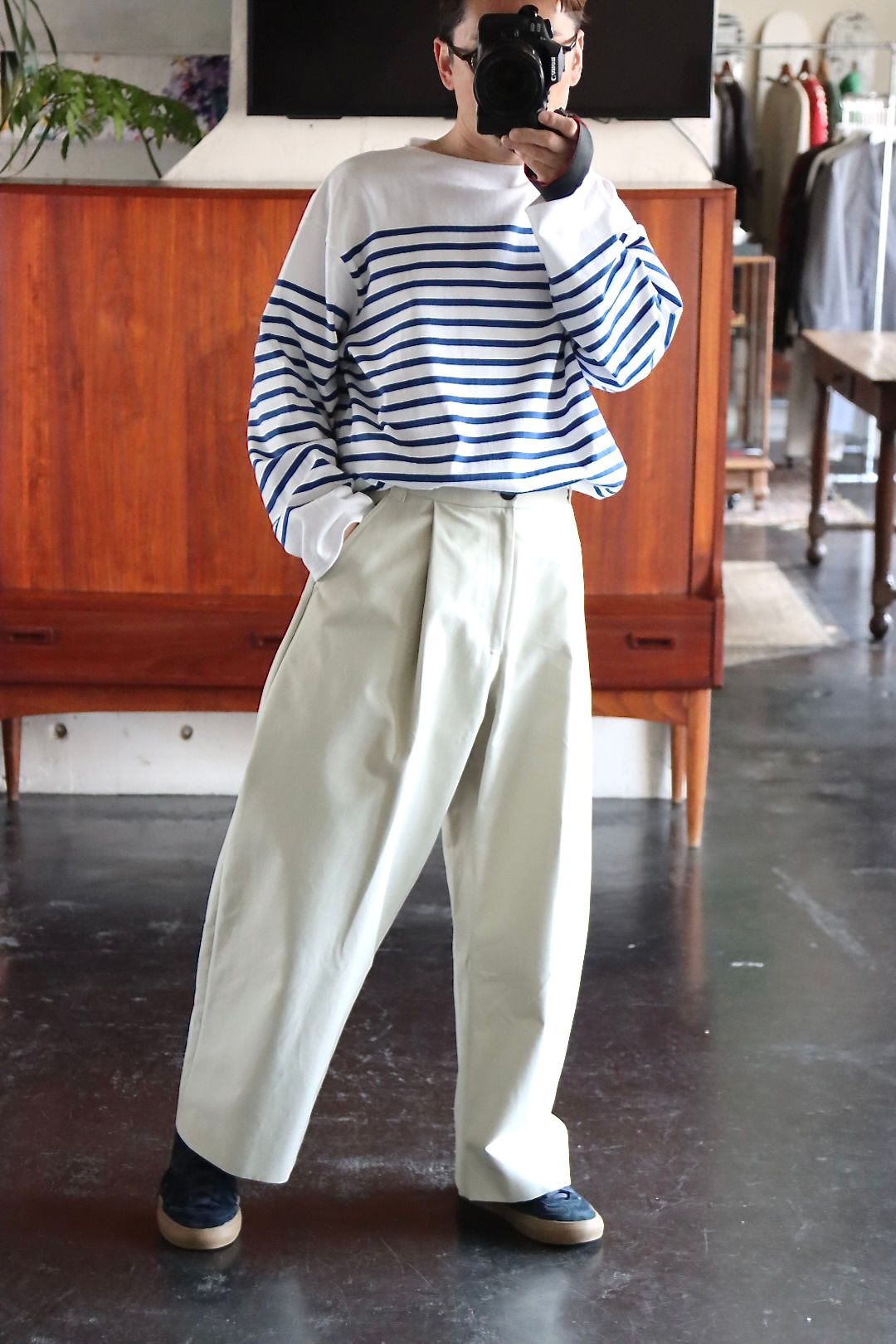 スタジオニコルソン volume pleat pants-