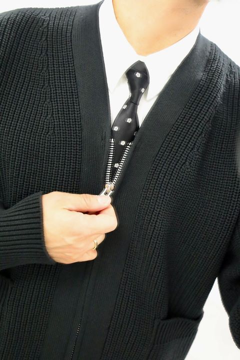 COMME des GARCONS HOMME 26SS 綿エステル片畦カーディガンスタイル2026.3.13.