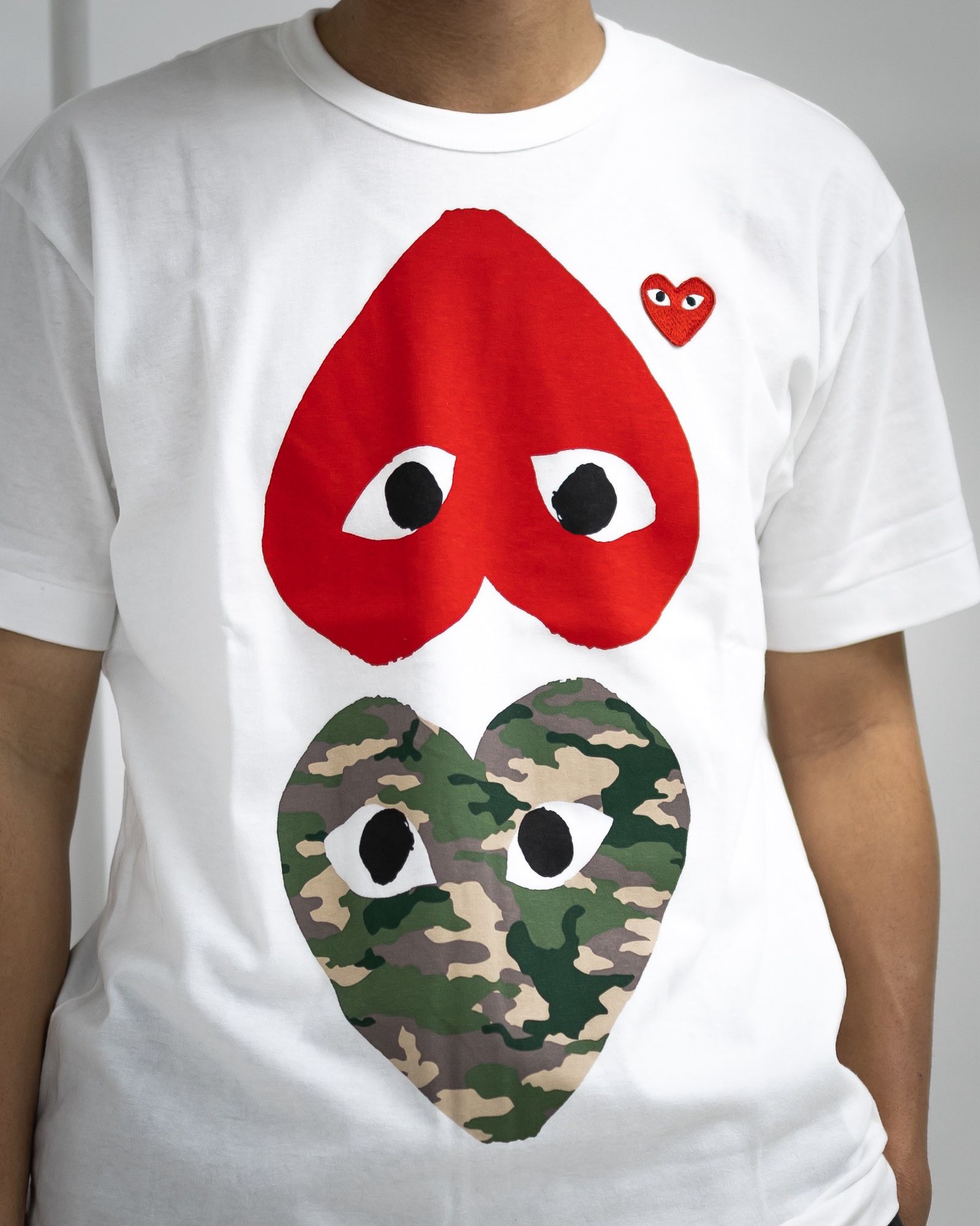 PLAY COMME des GARCONS REDエンブレムハートTシャツ MARKスタイル