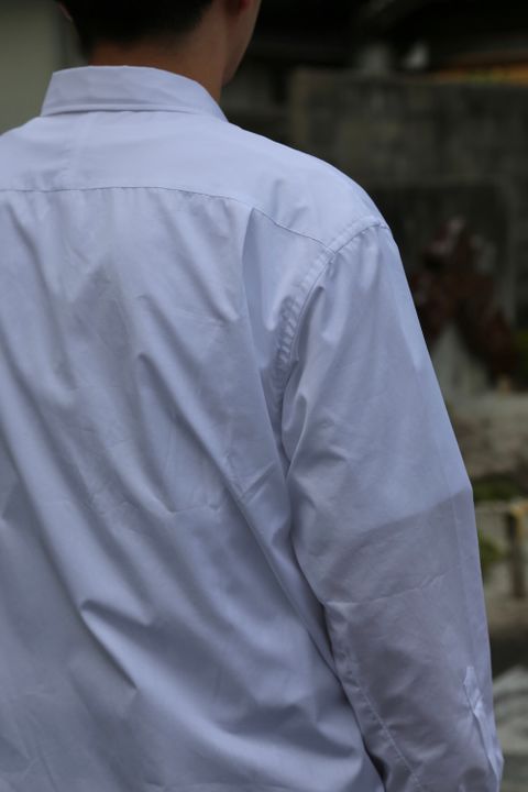 A.PRESSE Regular Collar Shirt"WHITE"style.2021.7.24.