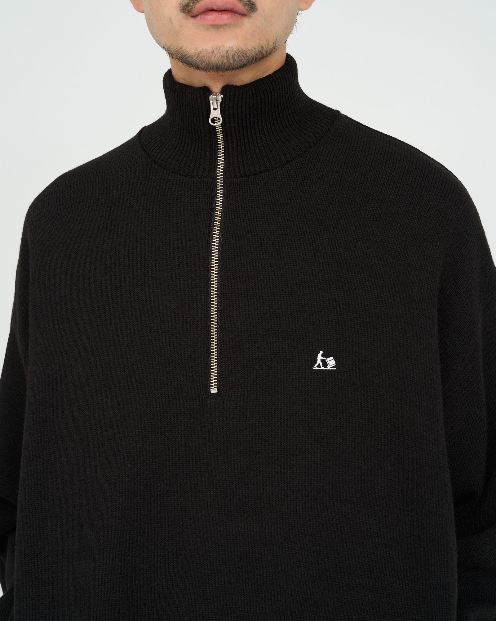 フレッシュサービス 26AW THERMAL JERSEY HARF ZIP KNIT(FSC263-80009)BLACK☆10月17日(土)新作発売！