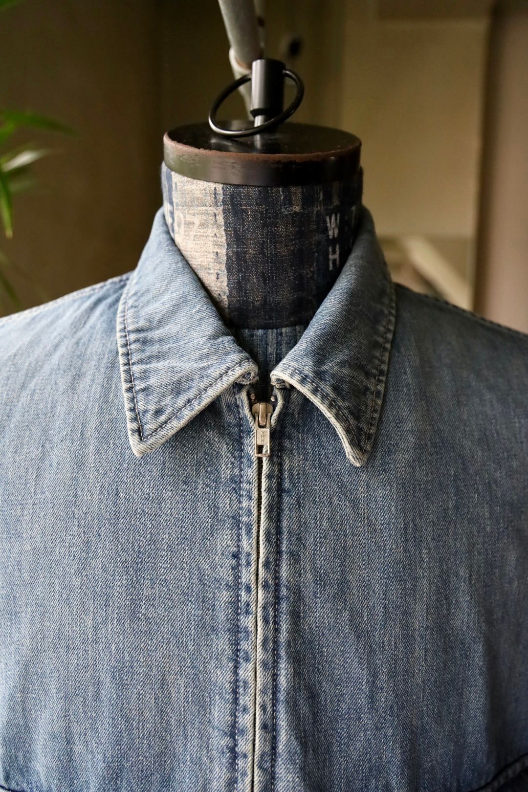 グラフペーパー Selvage Denim Zip Jacket(GU253-20056LB) INDIGO_LIGHT FADE