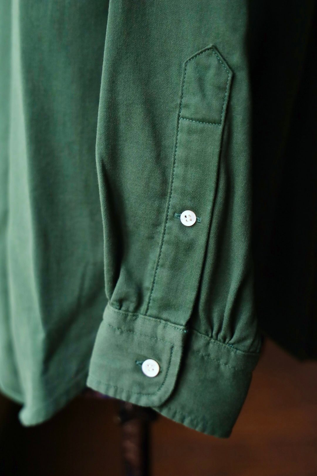 アプレッセ 2025 STYLE2 Double Weave Twill Regular Collar Shirt(25AAP-02-10)GREEN☆9月27日(土)発売！