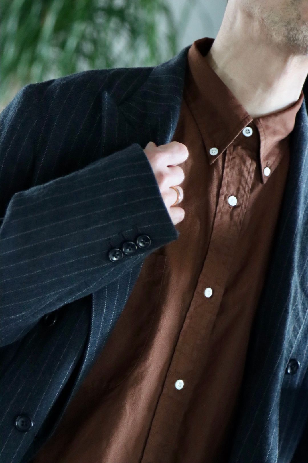 A.PRESSE BD Oxford Shirt(22SAP-02-05H)BROWN style