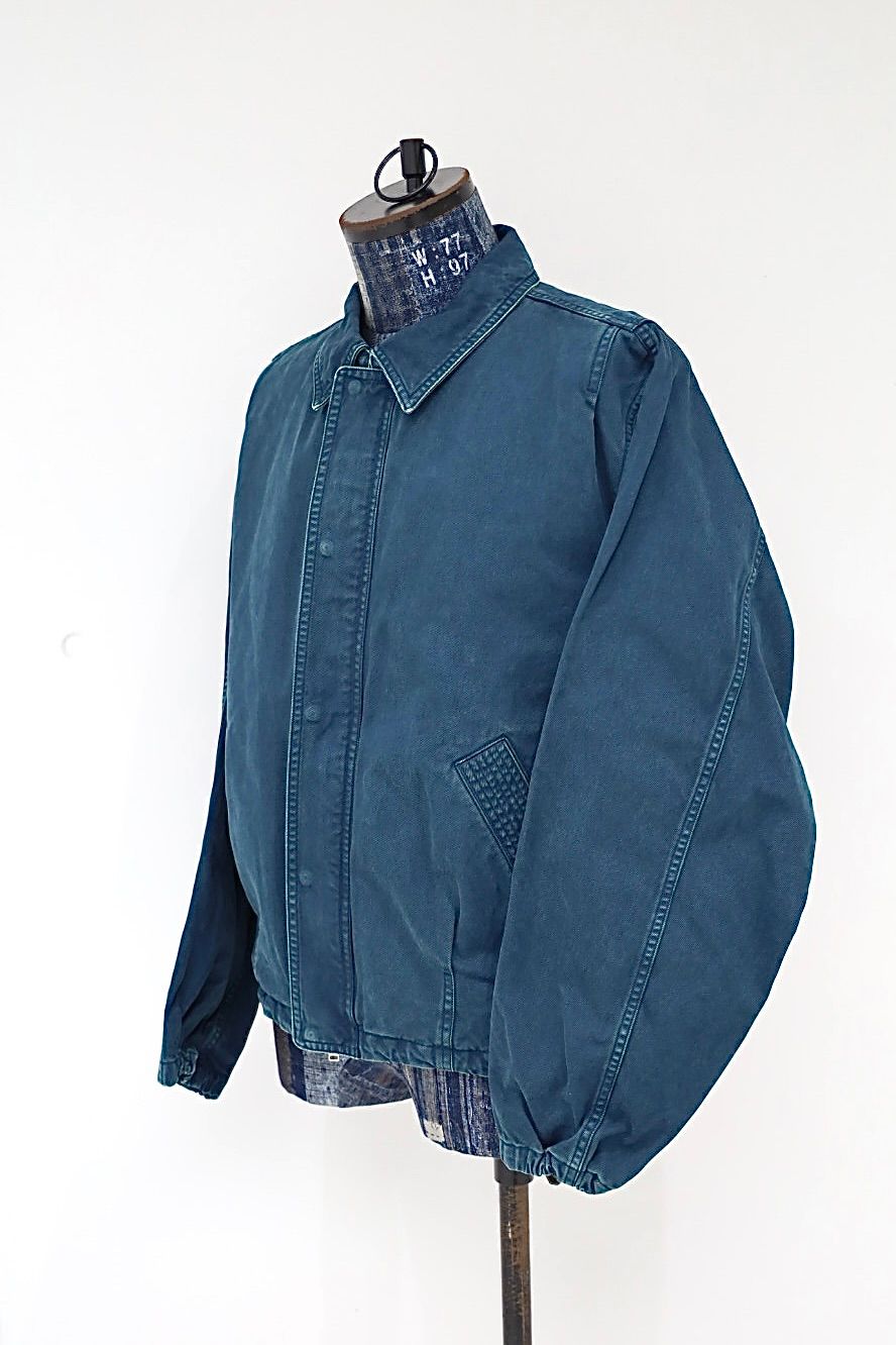 YOKE 26FW Garment-Dye Ballon Silhouette Blouson(YK26FW01336B)Peacock green