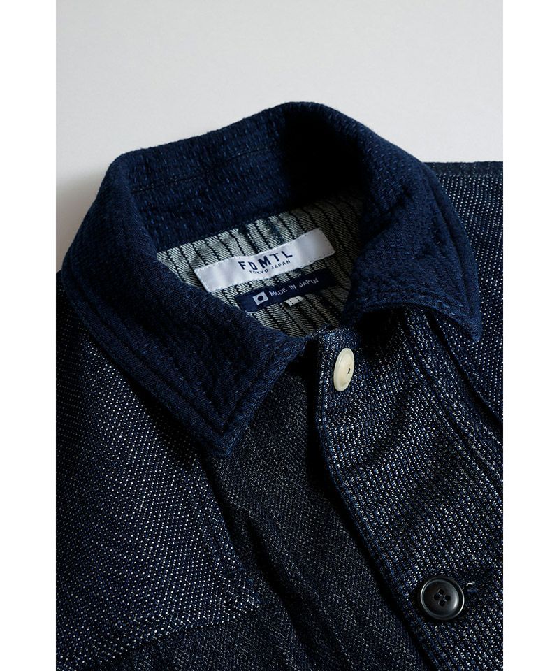 ファンダメンタル デニムシャツ COVERALL JACKET RINSE(FA25JK31R)INDIGO☆新作発売！