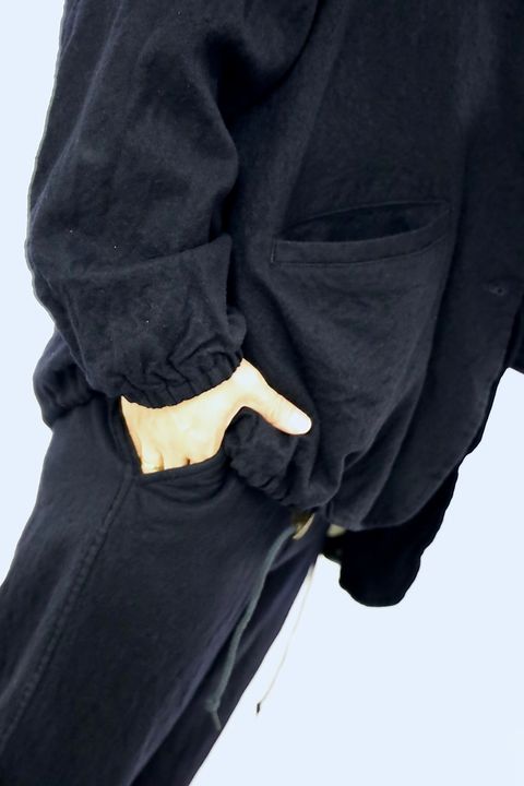 COMME des GARCONS HOMME ウールサージ製品縮絨3Bジャケットセットアップ"NAVY"スタイル2025.10.5.