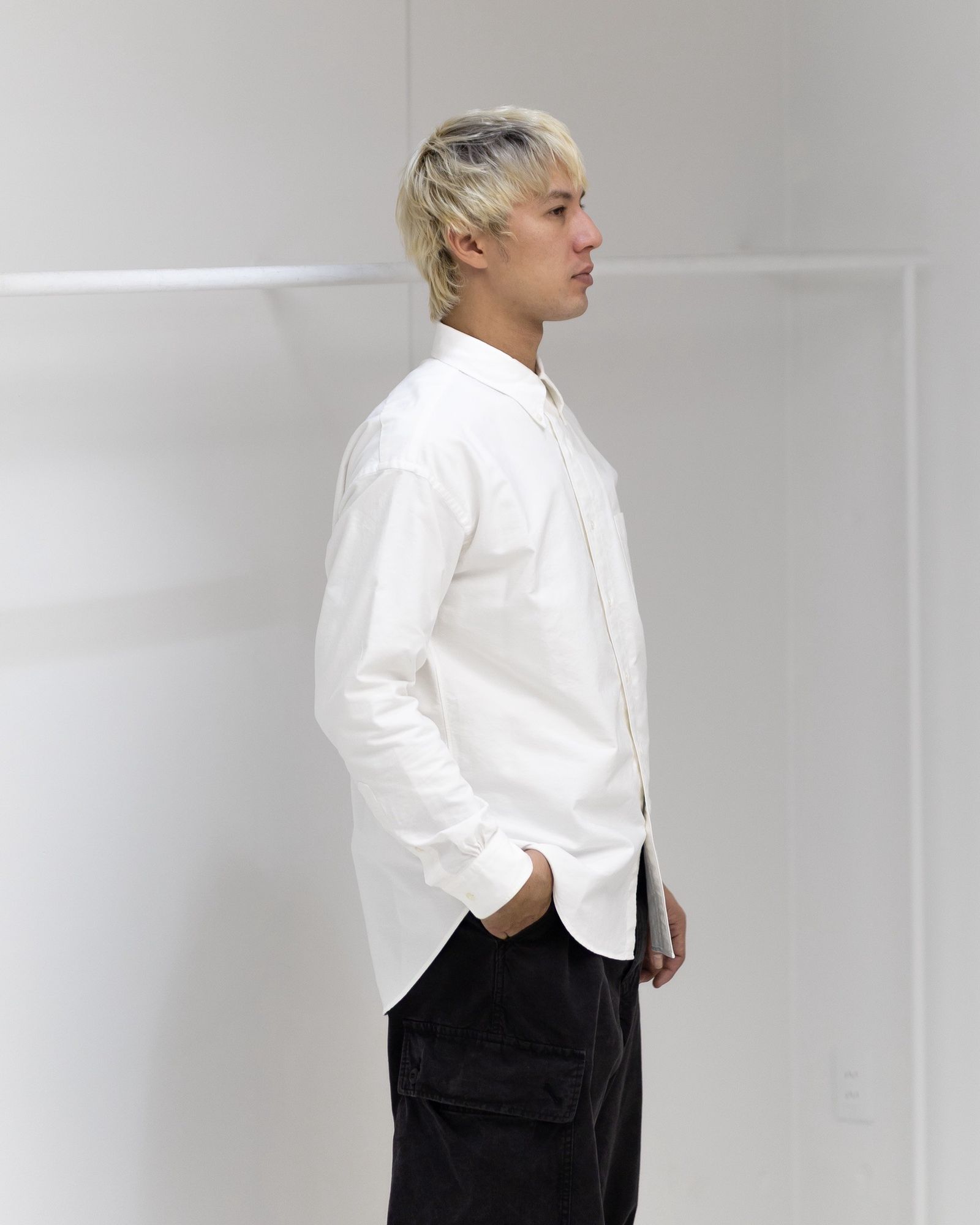 Graphpaper Oxford L/S B.D Box Shirt (WHITE) 1月10日(土)新作発売！