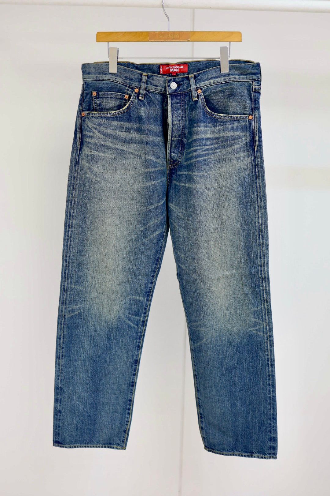 アイジュンヤワタナベマン 25AW リーバイスWネーム 綿セルビッチデニム製品加工デニムパンツ(WP-P216-051)☆11月1日(土)発売!
