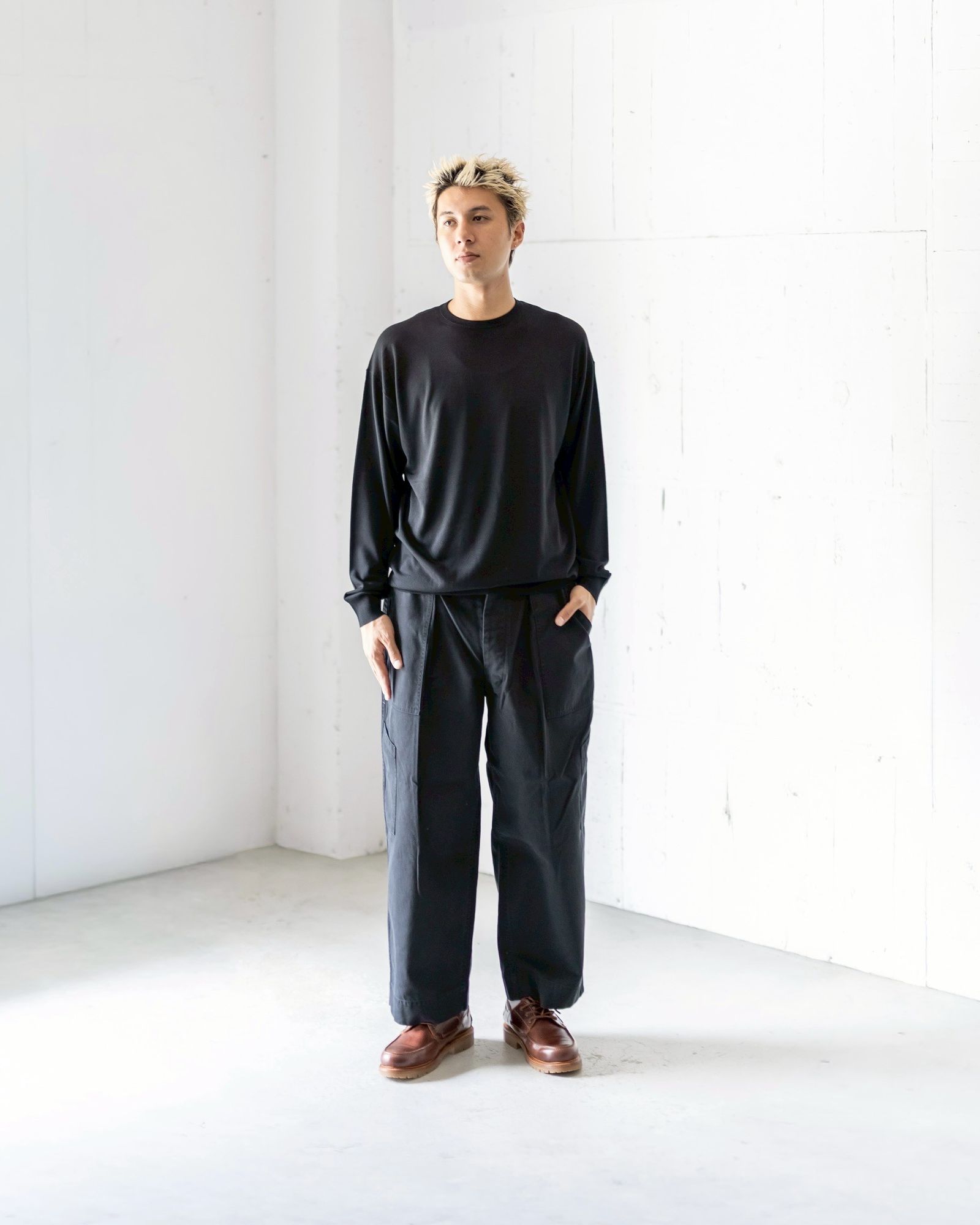 haruページ Graphpaper High Gauge L/S Oversized Crew Neck Knit 8月23日