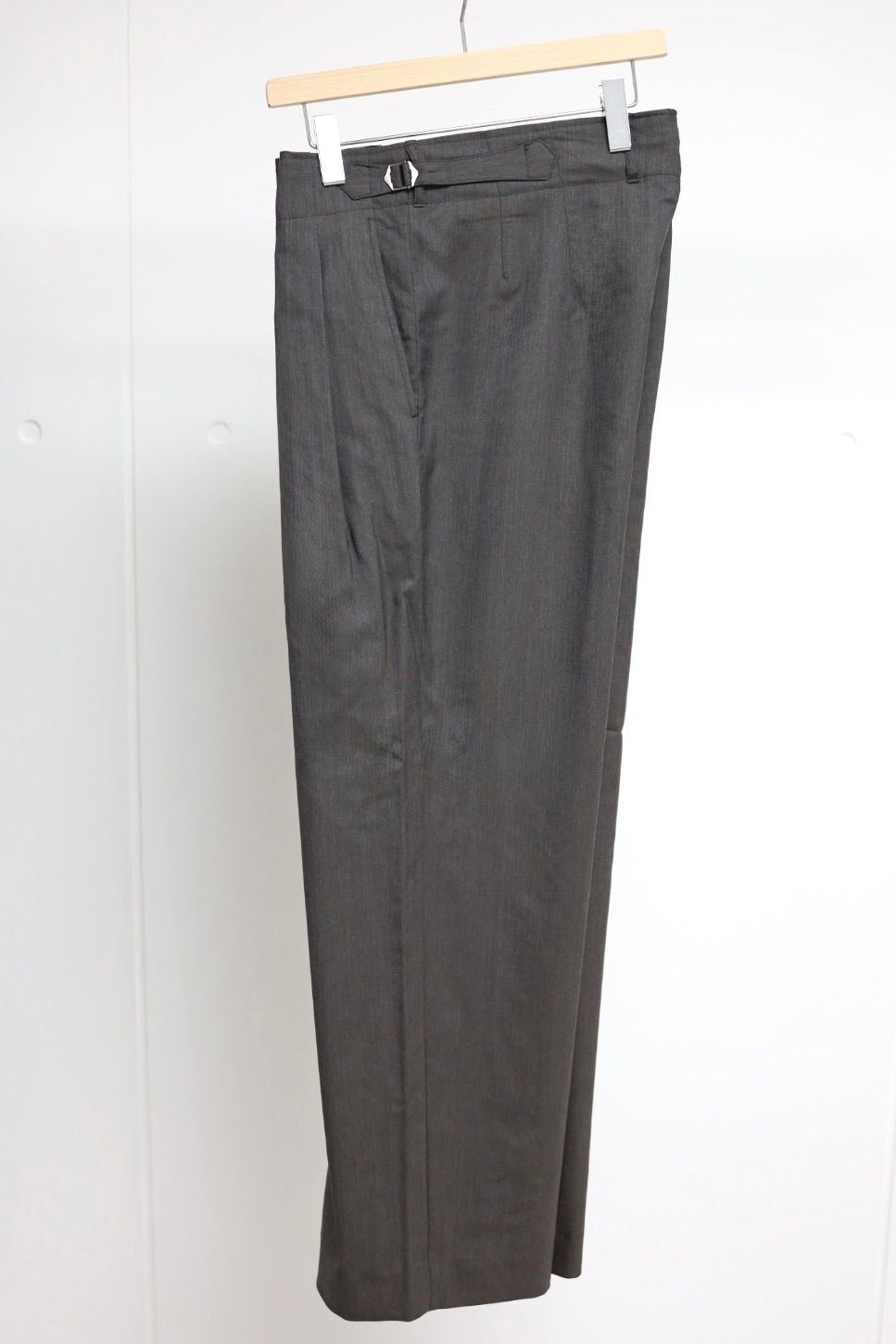 marka 26AW DOUBLE PLEATED MILITARY TROUSERS(M26C01PT01C)BROWN GRAY☆新作発売！