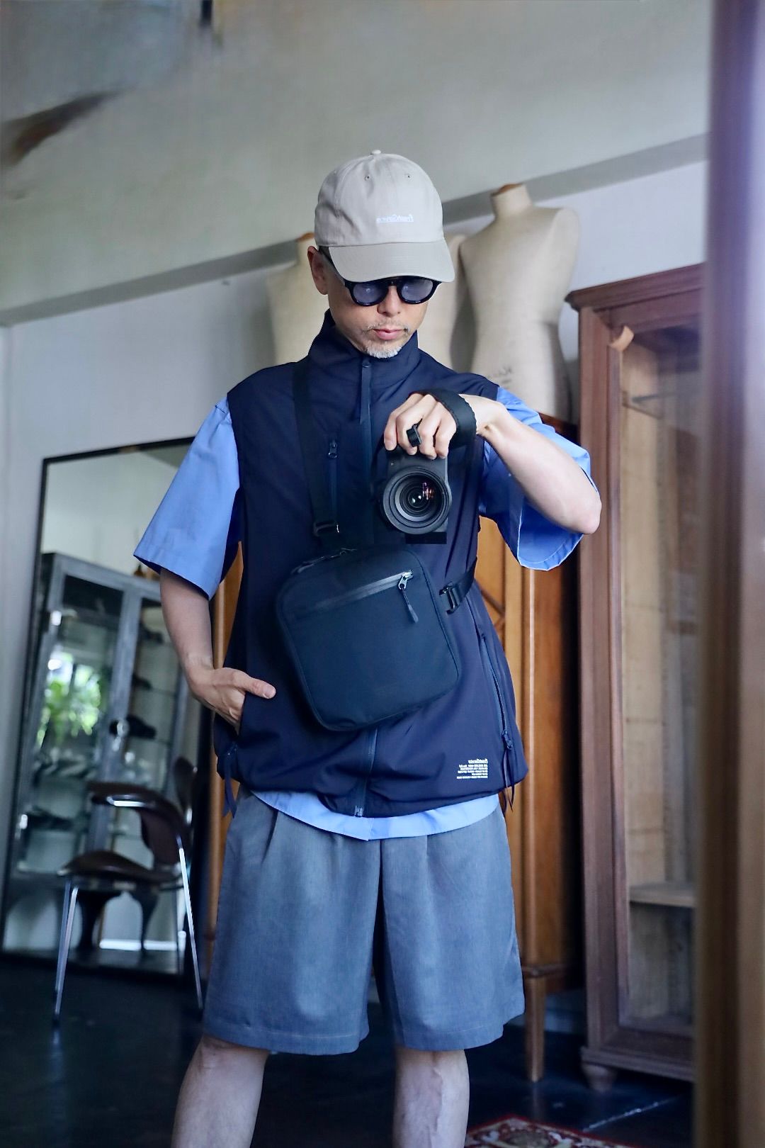 フレッシュサービス UTILITY SLING BAG(FSP253-90069)NAVY☆新作発売！