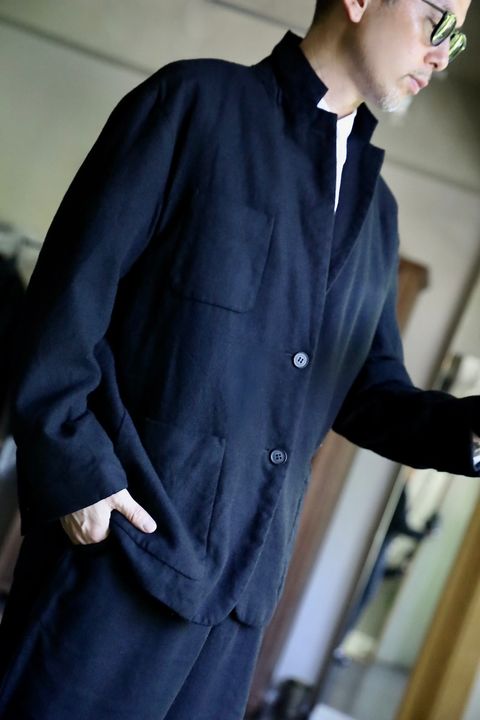 COMME des GARCONS HOMME 縮絨ウールサージセットアップスタイル2024.10.06.