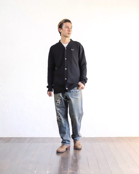 PLAY COMME des GARCONS V-NECK CARDIGAN  スタイル