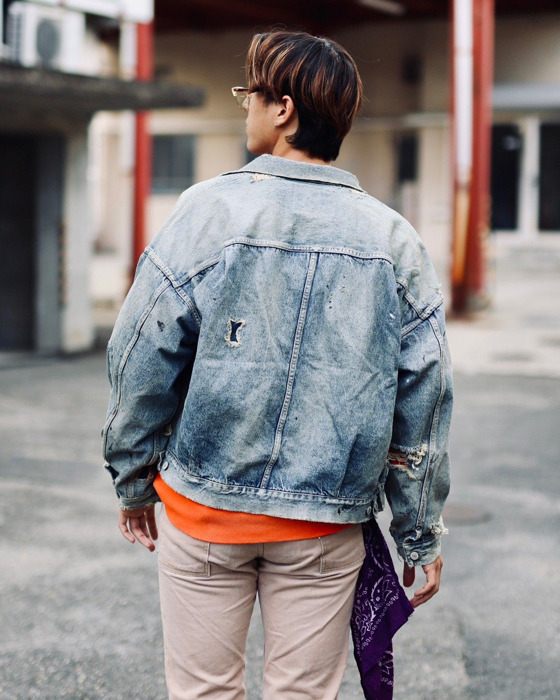 ©SAINT M×××××× - セントマイケル23AW ベルベルジンコラボデニムジャケットBJ_DENIM  JKT(SM-A23-0000-C17)DAMAGE/BLUE | mark