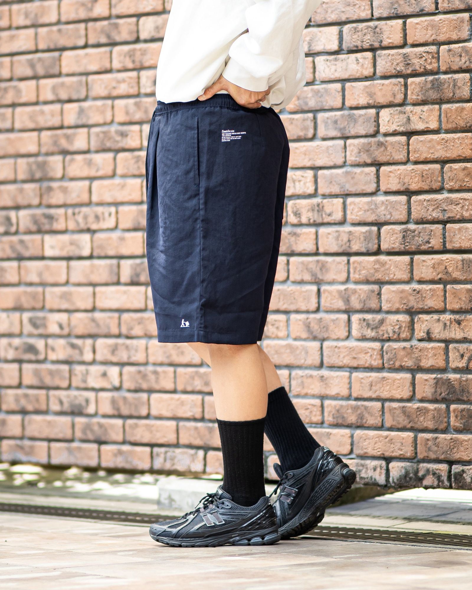 フレッシュサービス 26AW DRY WASHER POPLIN EASY SHORTS(FSC263-40065)NAVY