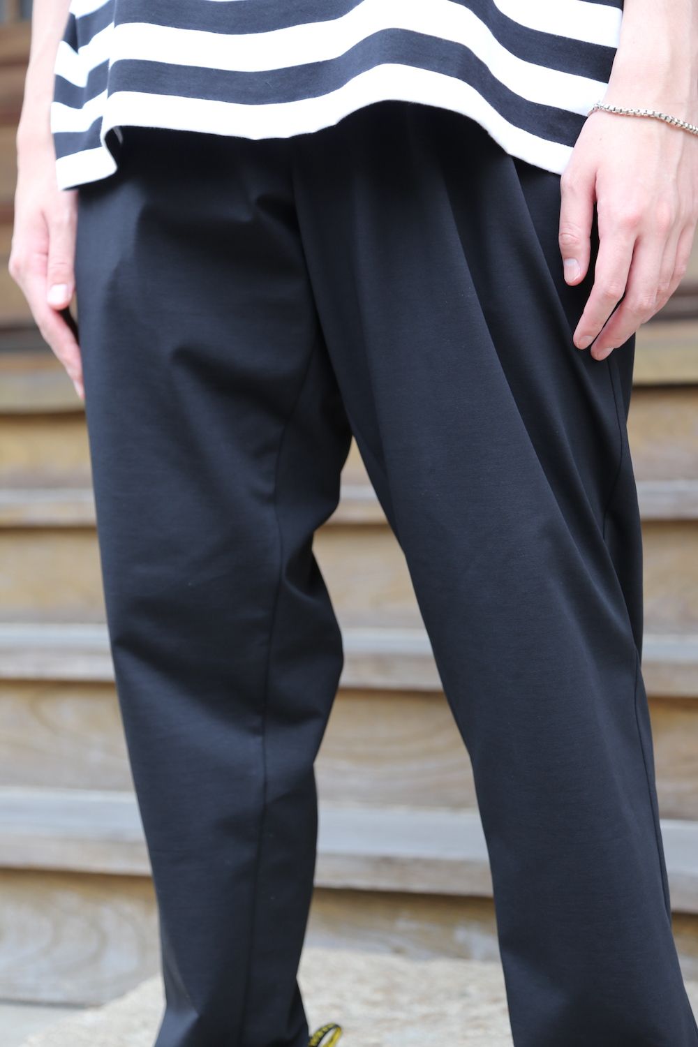 Graphpaper Compact Ponte Chef Pants(GM213-40042B) style.2021.7.18.