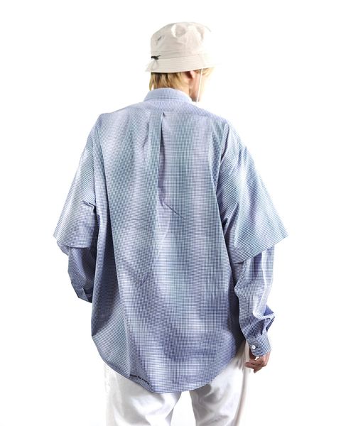 SEDAN ALL-PURPOSE SS24より新作Detachable Shadow Plaid BD Shirt style 2024.3.22