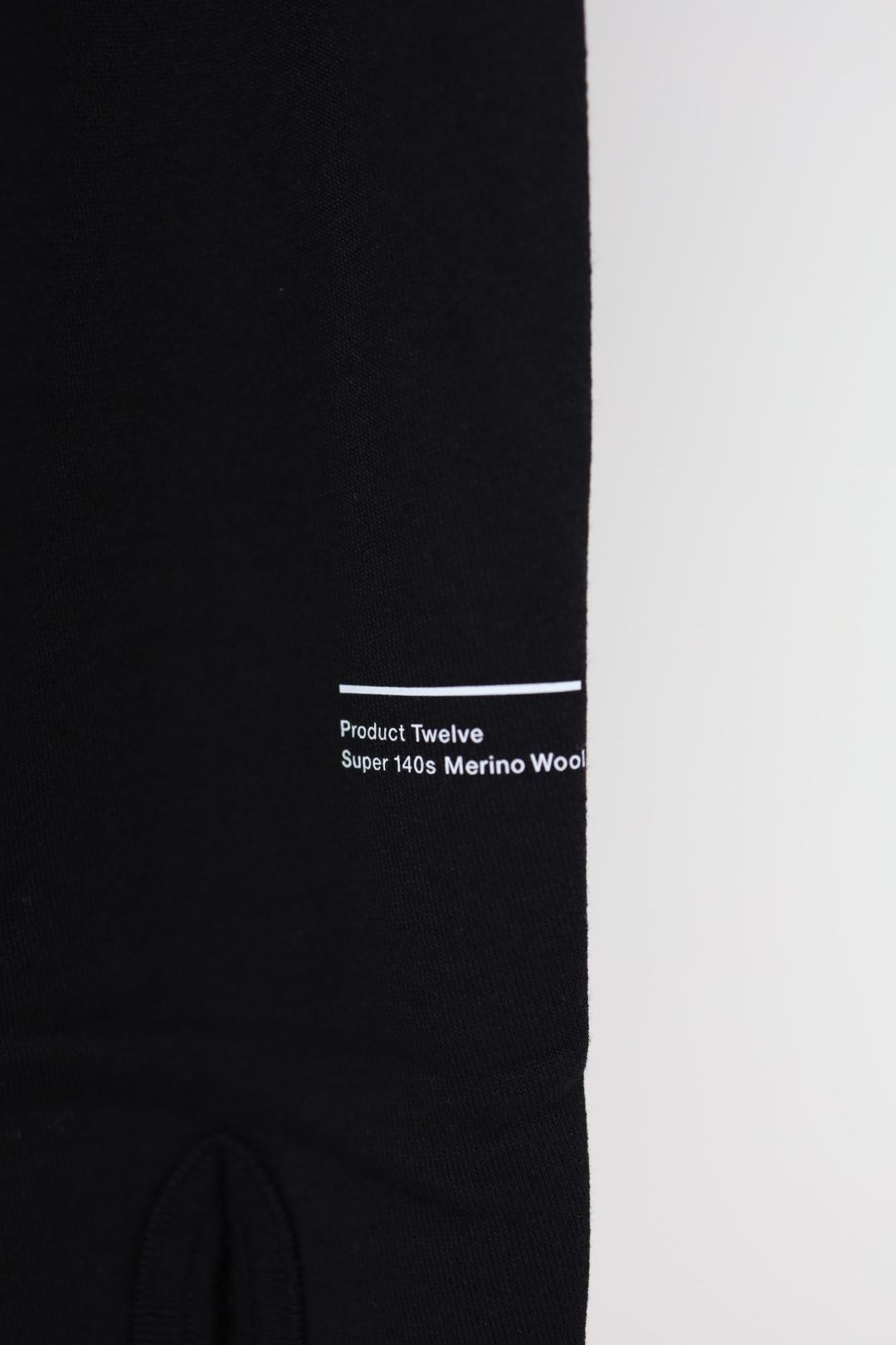 プロダクトトゥエルブ SS26 Super 140’s Melino Wool Zip Up Parka (26SS-PCS01)BLACK