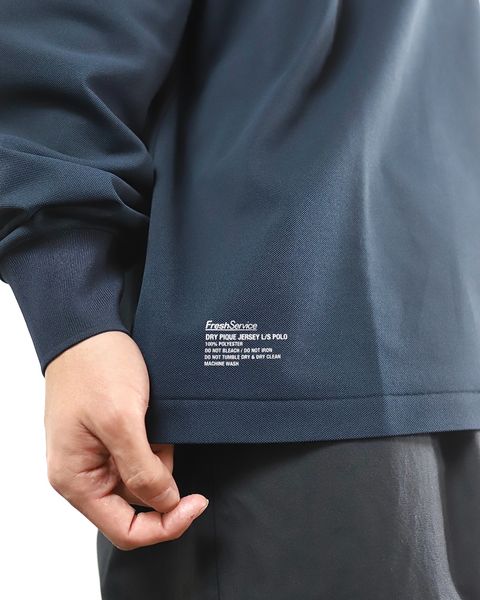 FreshService 24SS 新作DRY PIQUE JERSEY L/S POLO(NAVY) style 2024.3.22