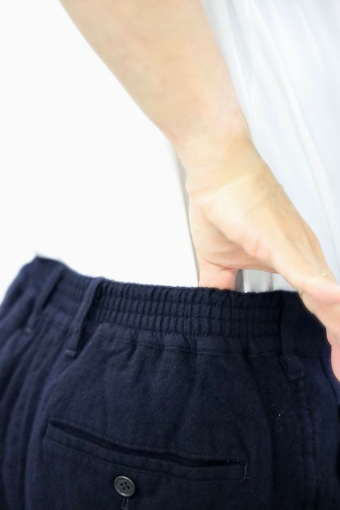COMME des GARCONS HOMME ウールサージ製品縮絨3Bジャケットセットアップ"NAVY"スタイル2025.10.5.