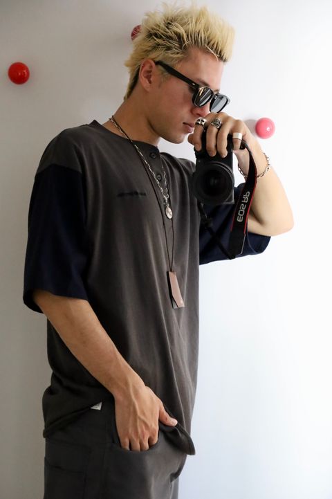 SEDAN-ALL Henleyneck Baseball Tee ミックススタイル