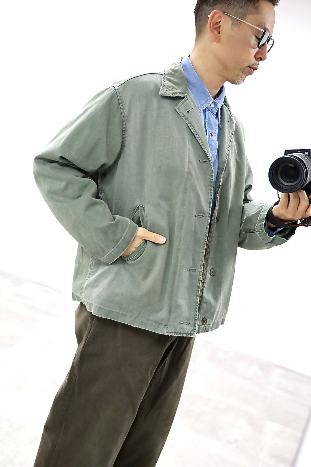 A.PRESSE 2026 STYLE1 Vintage US NAVY N-4 Deck Jacketスタイル