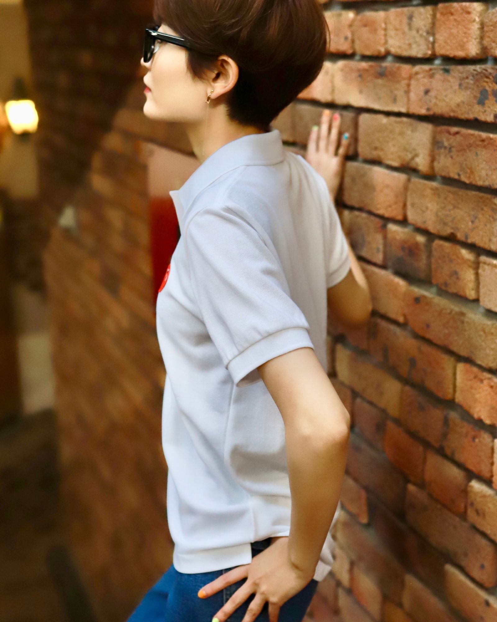 PLAY COMME des GARCONS レディースポロシャツstyle.2023.6.12