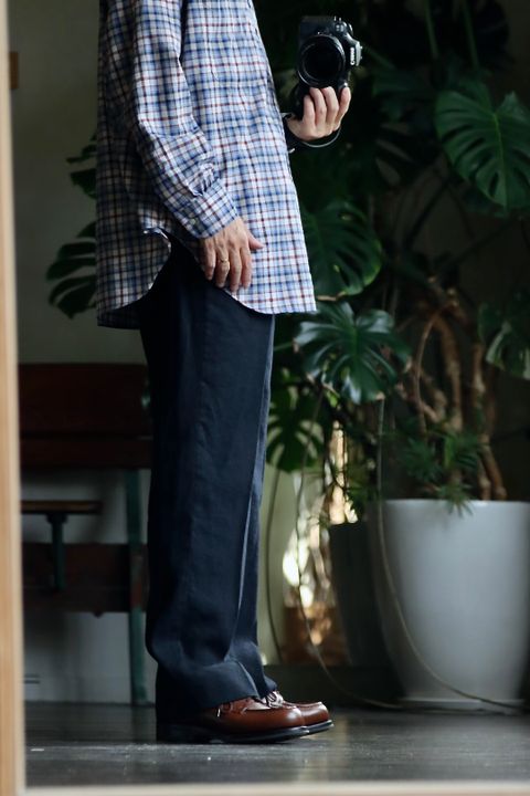 A.PRESSE 22FW Flannel Shirtスタイル.2022.8.29.