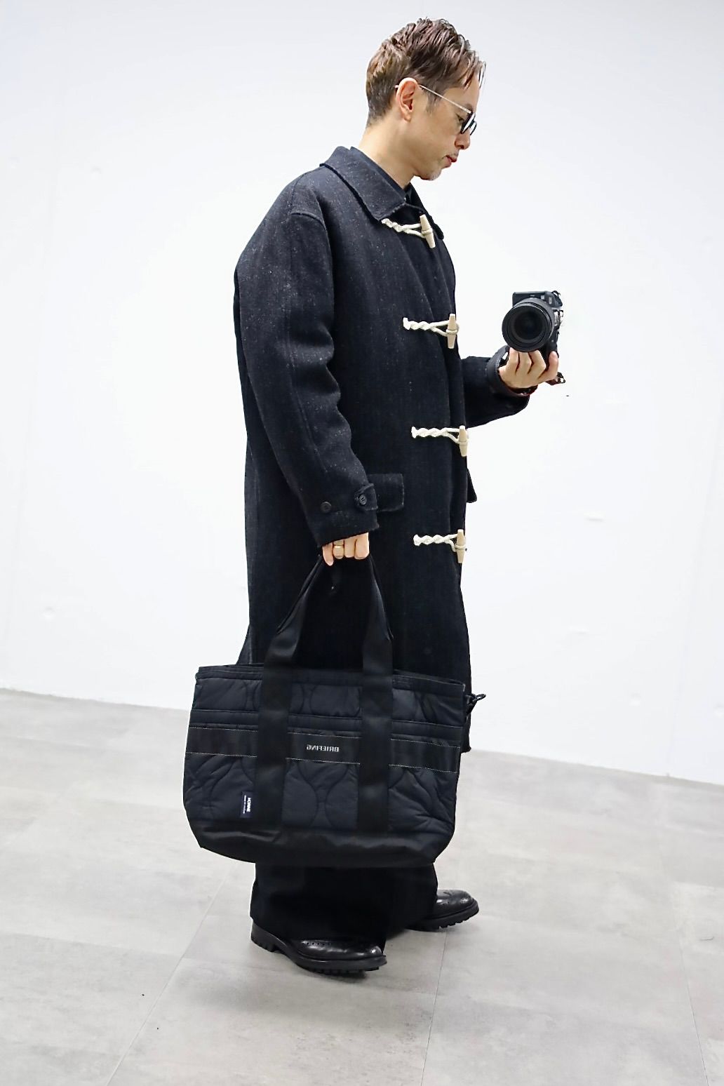 COMME des GARCONS HOMME ストライプダッフルコートスタイル2025.10.3.