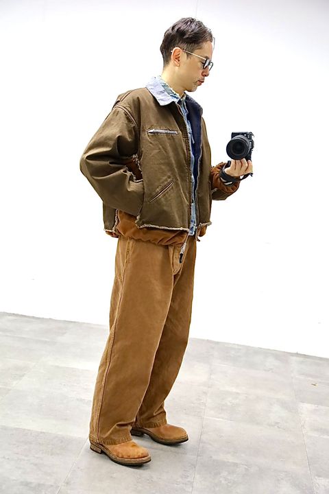 YOKE ヨーク26SS Connected Work Jacketスタイル