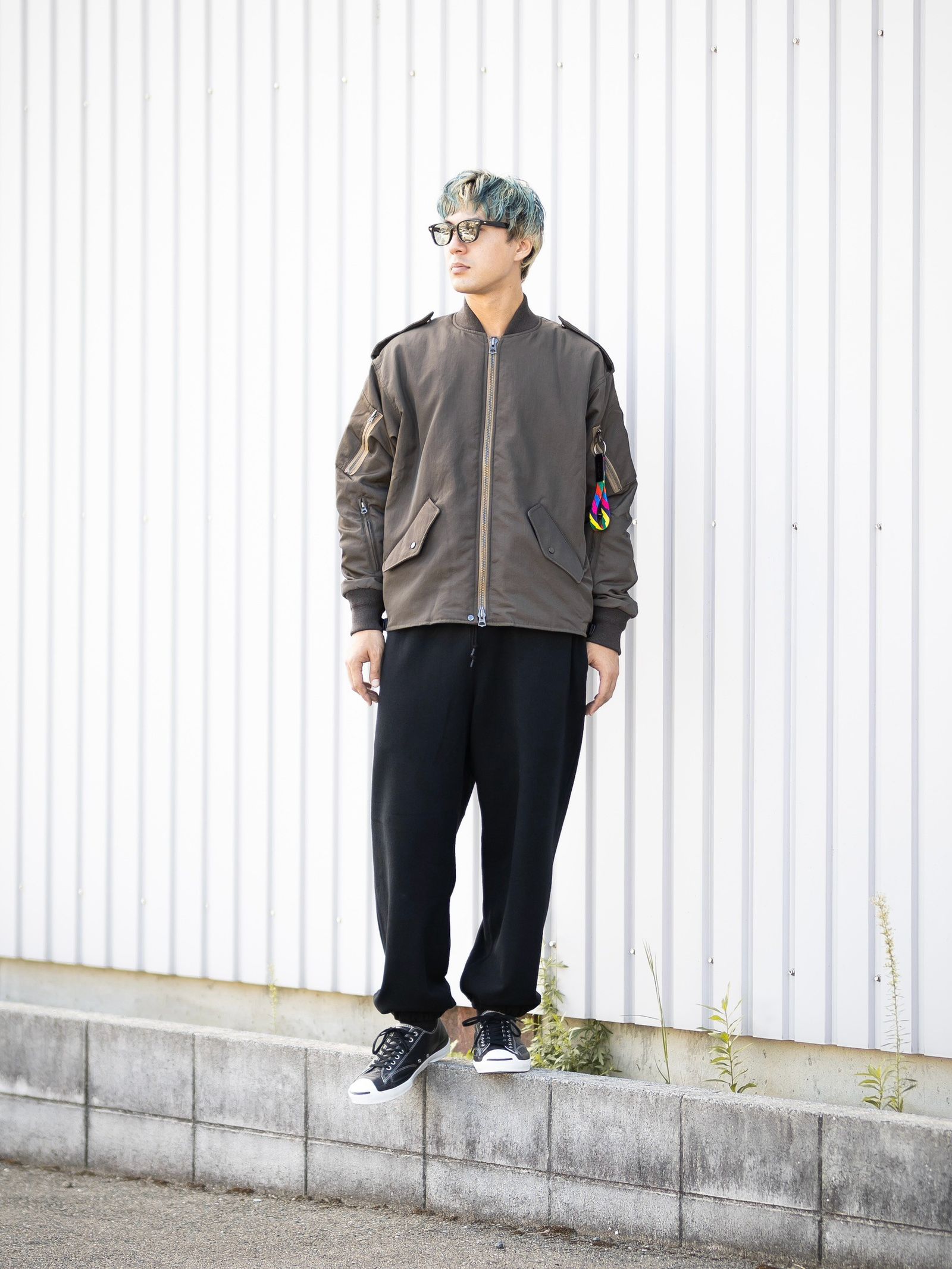 is-ness Flight Jacket Type III MARKスタイル