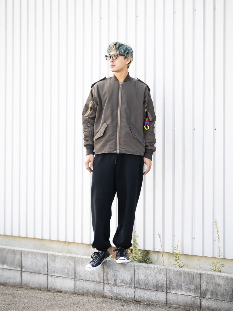 is-ness Flight Jacket Type III MARKスタイル