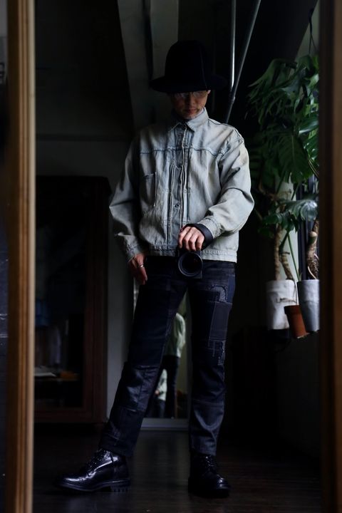 JUNYA WATANABE MANパッチワークMIXデニムパンツスタイル.2024.8.19.