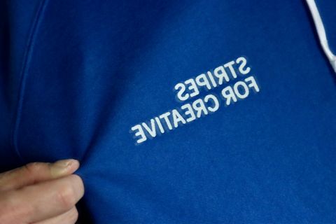 S.F.C RAGLAN HOODIE"BLUE"style.