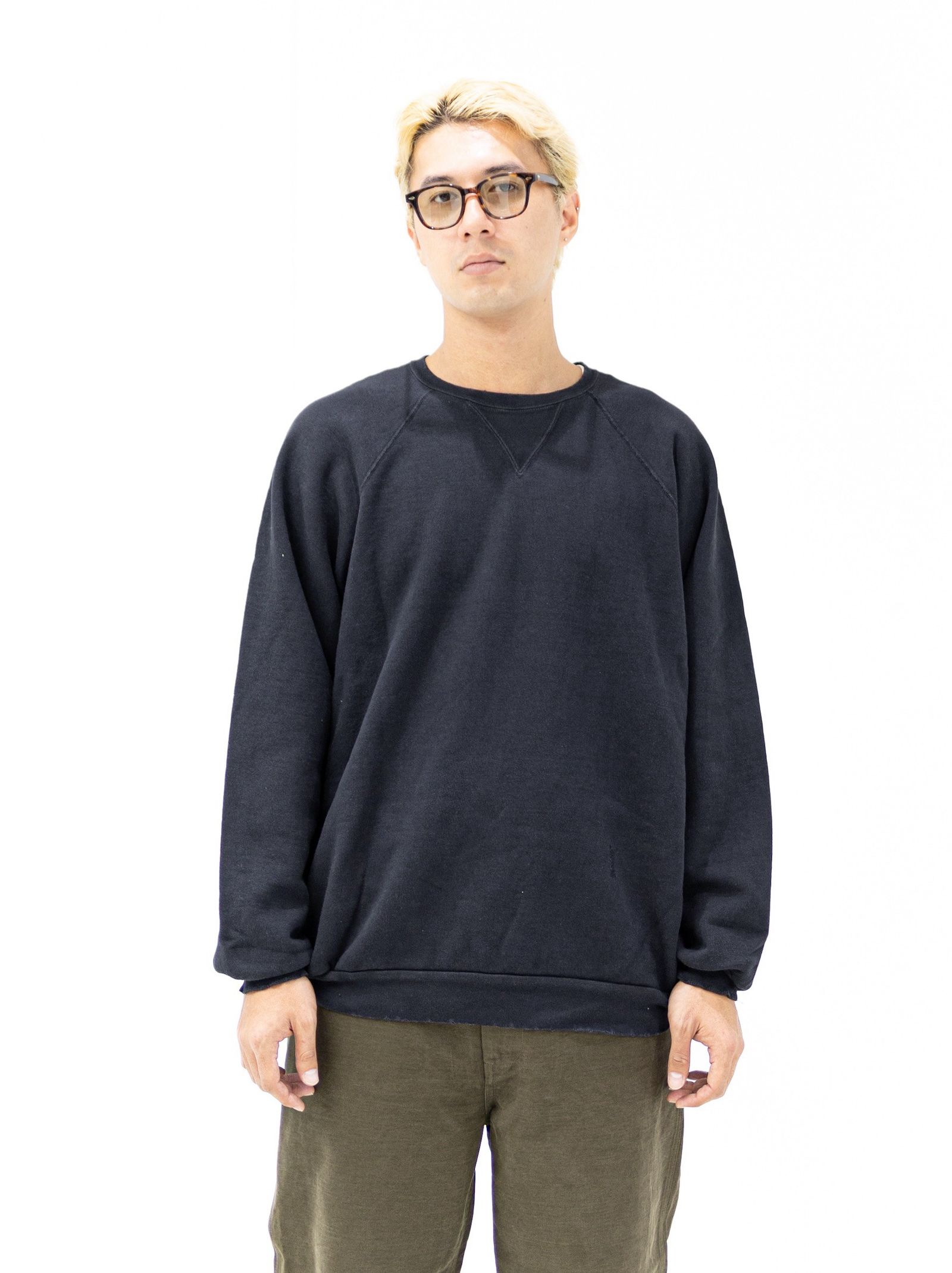 アプレッセ STYLE2 Vintage Double V Sweatshirt(BLACK)MARKスタイル